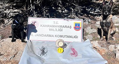 Kahramanmaraş'ta el yapımı patlayıcıyı imha edildi