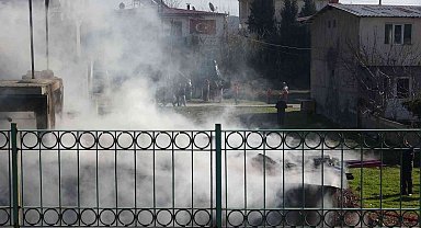 Kahramanmaraş'ta evin deposu yandı