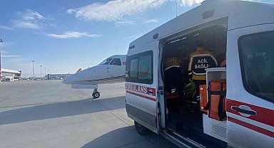 Kalp hastası Berivan uçak ambulansla Ankara'ya sevk edildi