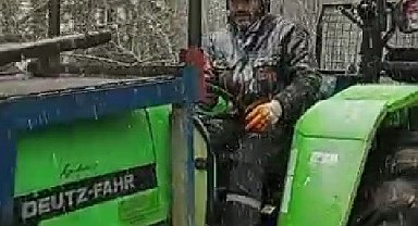 Karabük'te yüksek kesimlerde kar yağışı başladı