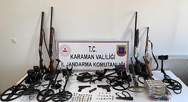 Karaman'da düzenlenen 'Sidamara' operasyonunda 1 kişiye ev hapsi verildi