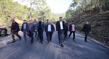 Kaş Belediyesinden Dirgenler-Ortabağ-Gürsu yoluna sıcak asfalt
