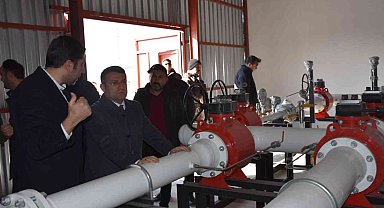 Kaymakam Çimşit, devam eden doğalgaz çalışmalarını yerinde inceledi