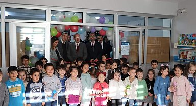 Kaymakam Mercan kütüphane açılışına katıldı
