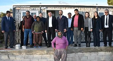 Kaymakam Şahin, yaşlı kadının ev ihtiyacına kayıtsız kalmadı