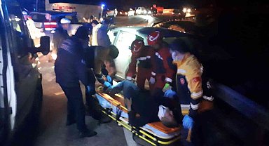 Kazadan yaralı olarak kurtulan sürücü hastanede hayatını kaybetti