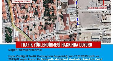 Kentsel dönüşüm alanında yeni trafik düzenlenmesi yapıldı