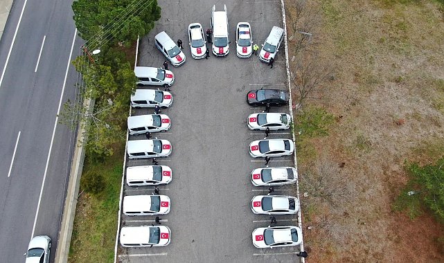 Kırklareli polisine 18 yeni araç
