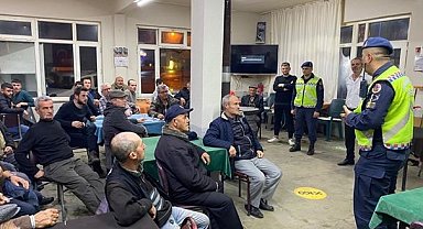 Kırklareli'nde jandarma ekiplerince vatandaşlara trafik eğitimi