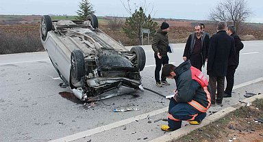 Kırklareli'nde otomobiller çarpıştı: 3 yaralı