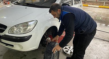 Kış lastiklerine Adıyaman'da yoğun ilgi
