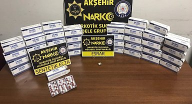 Konya'da 3 bin 900 adet uyuşturucu hap ele geçirildi