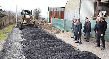 Köy yolları kışa hazırlanıyor