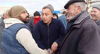 Küçükbaş hayvan pazarında kış mevsimi olması rağmen alışverişler hızlandı