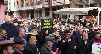 Küçükçekmece'de Kur'an-ı Kerim'in yakılmasına tepki eylemi düzenlendi