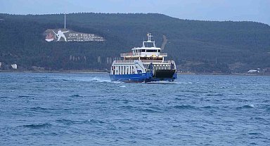 Lodos fırtınası nedeniyle Bozcaada ve Gökçeada'ya tüm feribot seferleri iptal edildi