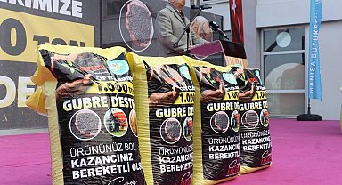 Manisa Büyükşehir Belediyesinden üreticiye bin ton gübre desteği