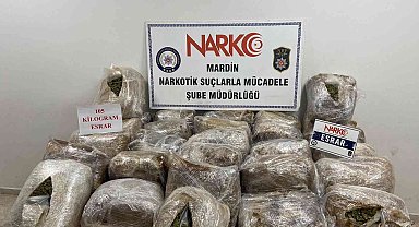 Mardin'de 105 kilogram esrar ele geçirildi, 5 kişi tutuklandı