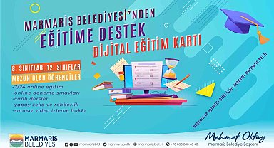 Marmaris'te öğrencilere dijital dershane
