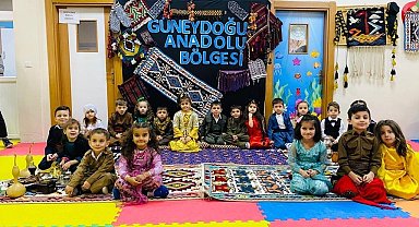 Minik öğrenciler Güneydoğu Anadolu kültürünü okullarında yaşattı
