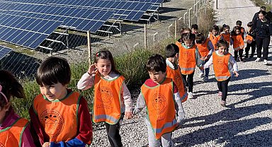 Minikler Güneş Enerji Tesisi'ni gezdi