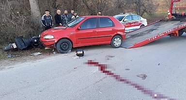 Motosikletli genç kazada hayatını kaybetti
