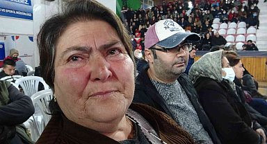 Muğla TOKİ konutları kurasında gözyaşlarını tutamadı