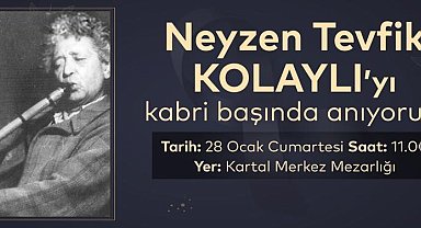 Neyzen Tevfik, vefatının 70. yılında Kartal'da anılacak