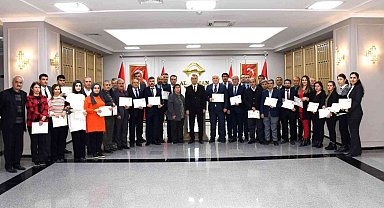 Nüfus ve Vatandaşlık Müdürlüğü personeline 'başarı' belgesi