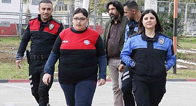 Otizmli şampiyonun polis olma hayali gerçek oldu