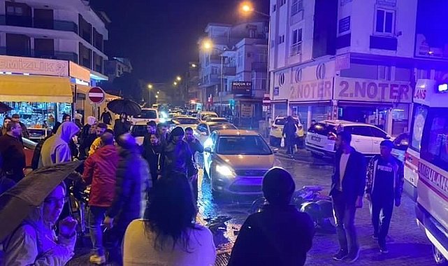 Otomobile çarpan elektrikli bisiklet sürücüsü ölümden döndü