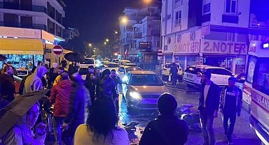 Otomobile çarpan elektrikli bisiklet sürücüsü ölümden döndü
