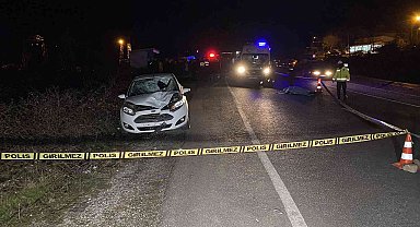 Otomobilin çarptığı yaya hayatını kaybetti