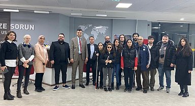 Özel öğrencilerden 'Engelsiz Kütüphane'ye ziyaret