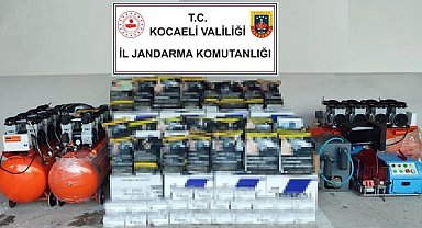 Piyasa değeri 230 bin TL olan malzemelere el konuldu