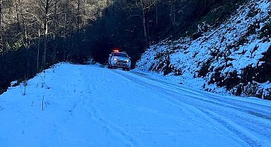 Pokut yaylasında mahsur kalan turistler kurtarıldı