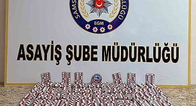 Polisten kaçan araçtan 5 bin 544 adet hap ele geçirildi