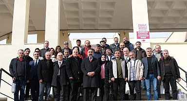 Rektör Özcoşar gazetecilerle bir araya geldi