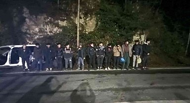 Rize'de 14 Afgan göçmen yakalandı