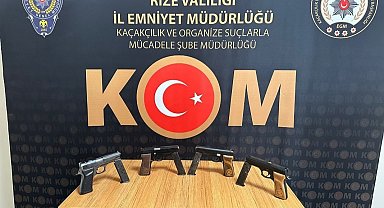 Rize'de silah kaçakçılığı operasyonu: 1 tutuklama