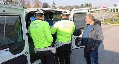 Sakarya'da bir ayda 550 araç trafikten men edildi