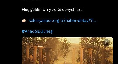 Sakaryaspor, Dmytro Grechyshkin ile 1,5 yıllık sözleşme imzaladı