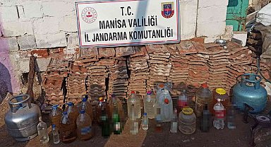 Salihli'de 291 litre kaçak içki ele geçirildi
