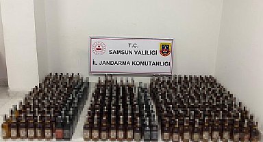 Samsun'da jandarmadan kaçak içki operasyonu