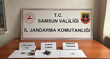 Samsun'da jandarmadan uyuşturucu operasyonu