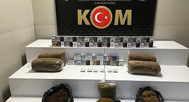 Samsun'da kaçak 5 bin 140 dal makaron ve 28 kilo tütün ele geçirildi