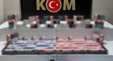 Samsun'da kaçak 9 bin 580 dal makaron ve 2,5 kilo tütün ele geçirildi