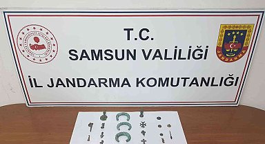 Samsun'da tarihi eser operasyonu: 2 gözaltı