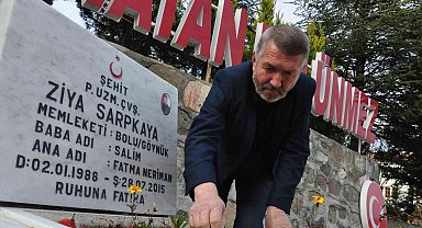 Şehit babası, haftada 3 gün oğlunun mezarına gidiyor
