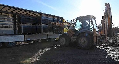 Seyitli'de dev enerji tesisinin malzeme sevkiyatı başladı